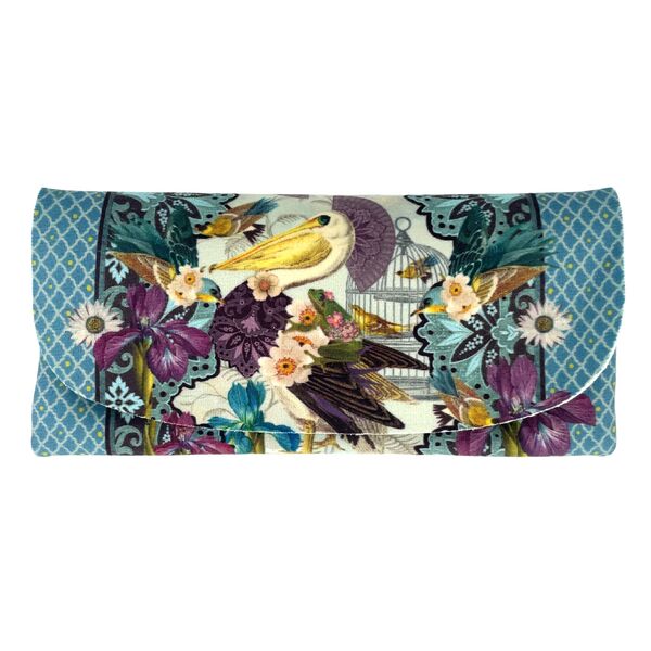 Museum Velour Glasses Case - (OIA) Lace Pelican