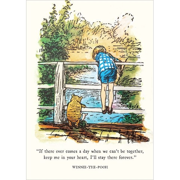 Winnie The Pooh Art Print - Together