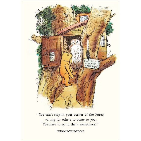 Winnie the Pooh Art Print - Corner