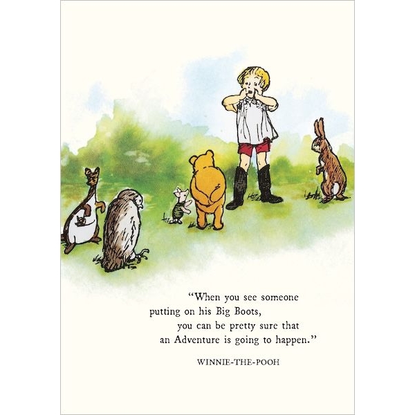 Winnie the Pooh Art Print - Big Boots