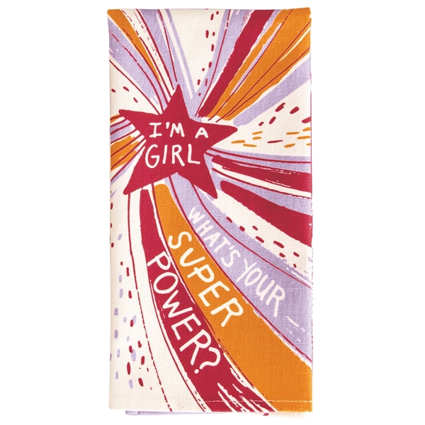Blue Q Dish Towel Superpower