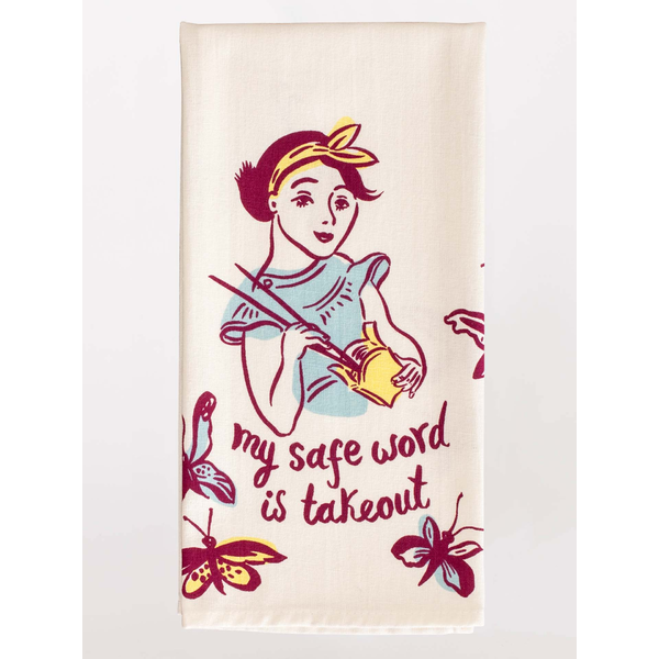 Blue Q Tea Towel My Safe Word is Takeout