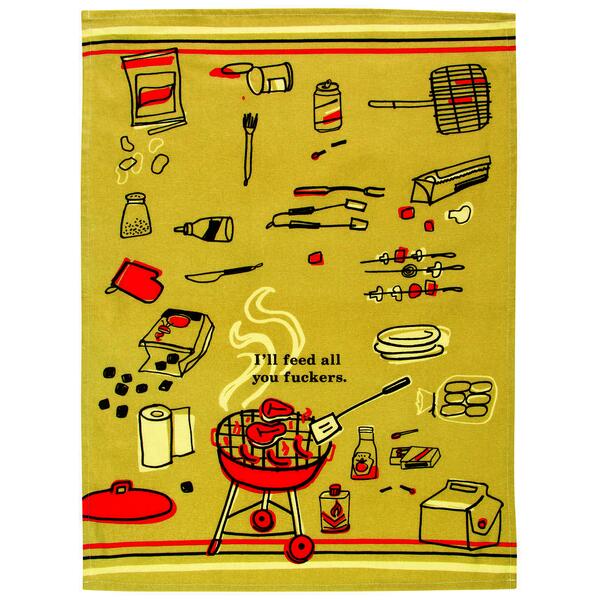 Blue Q Dish Towel I'll Feed All You F*ckers