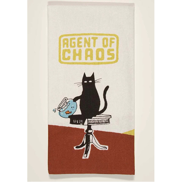 Blue Q Dish Towel Agent of Chaos