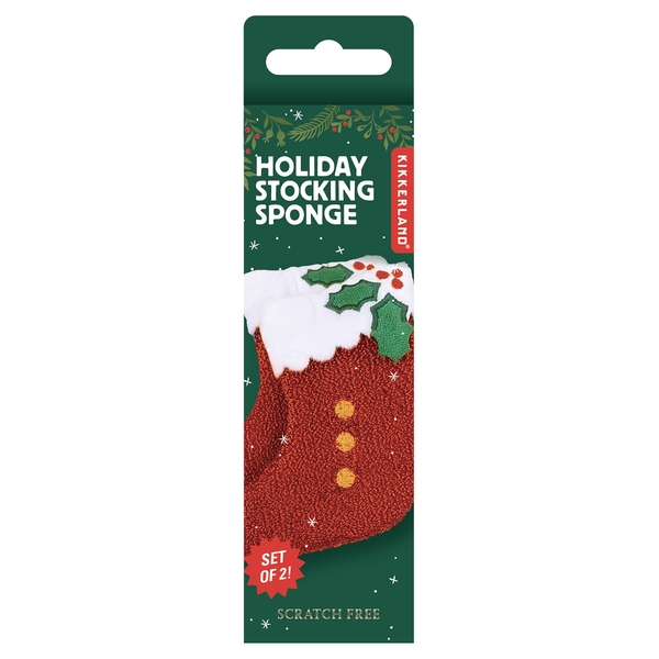 Kikkerland Stocking Scrub Sponge Set of 2