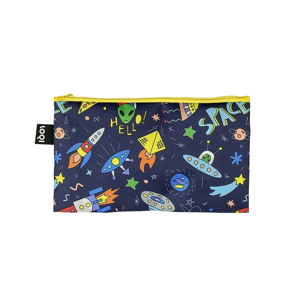 LOQI Kids Space UFO Mini Zip Pocket