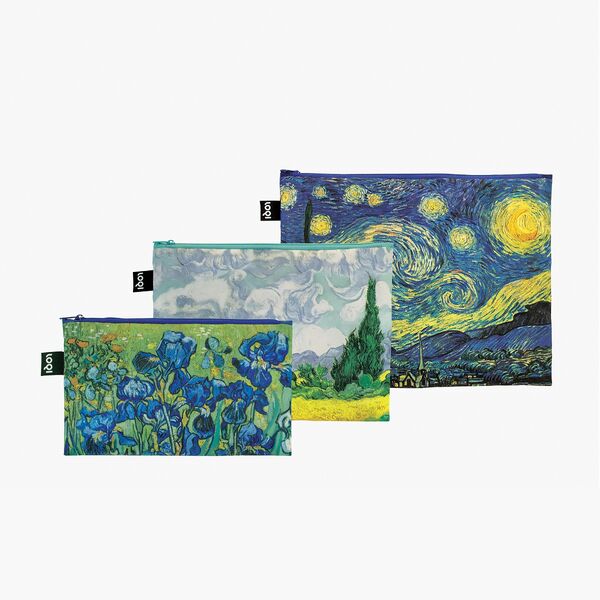 LOQI Van Gogh Zip Pockets Set of 3