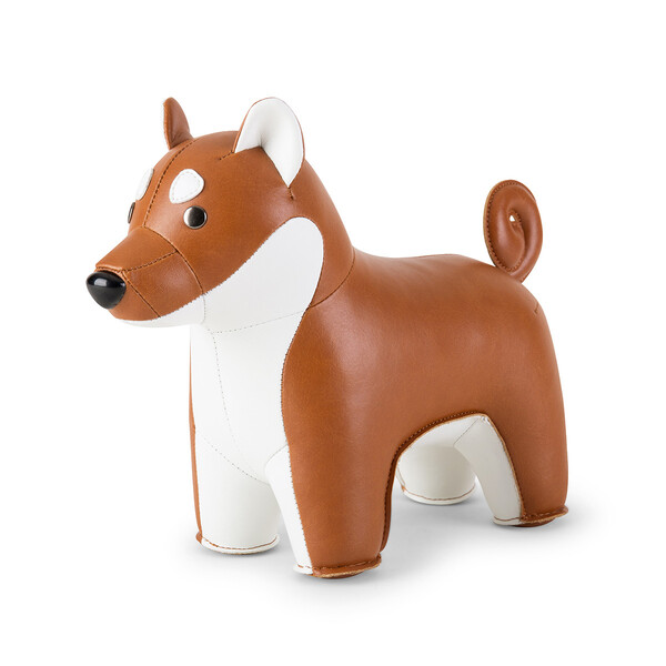 Zuny Bookend Classic Shiba Inu Tan