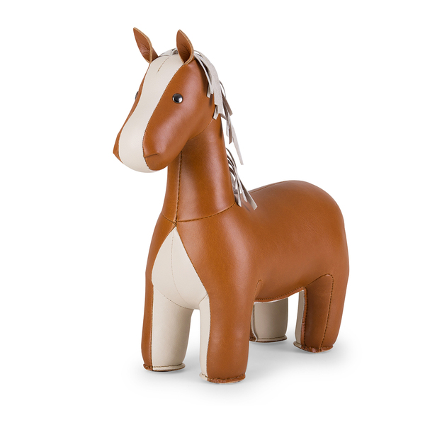 Zuny Bookend Classic Horse Tan