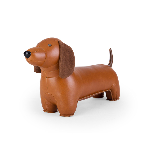 Zuny Bookend Classic Dachshund Tan