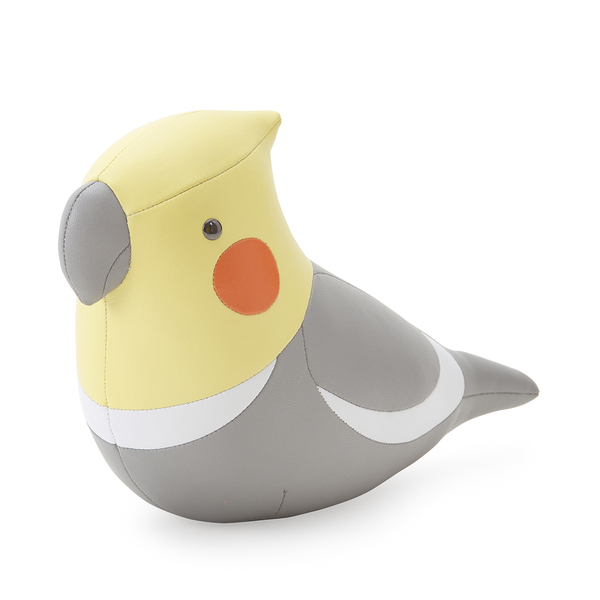 Zuny Bookend Classic Cockatiel Grey