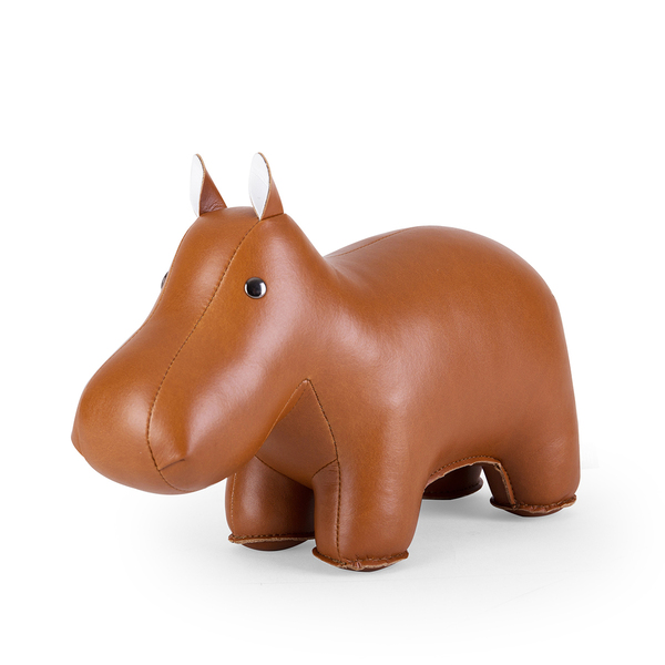 Zuny Bookend Hippo Tan