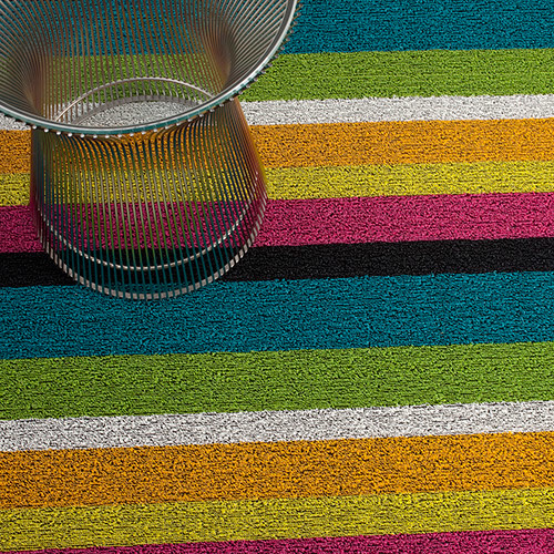 Chilewich Door Mat - Bold Stripe Multi 46 x 71cm