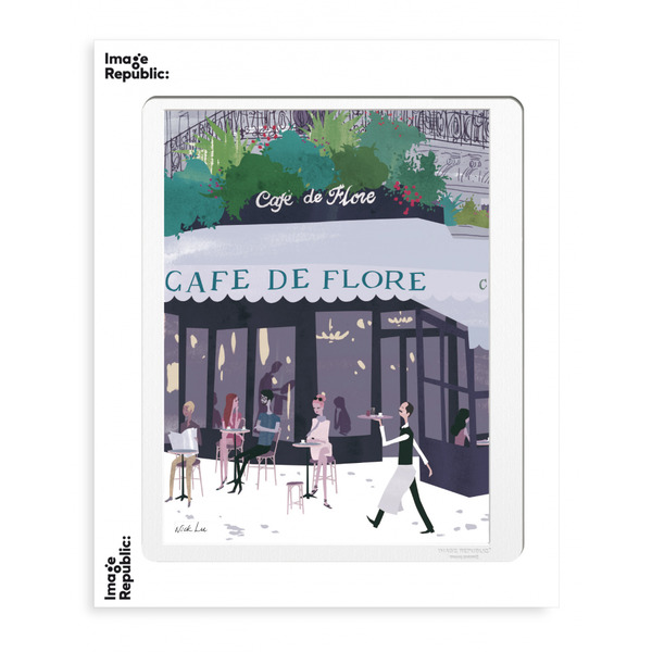 Image Republic Cafe de Flore 40cm x 50cm(IN STORE OR IN STORE PICK UP ONLY)